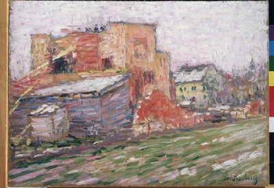 ""Udsigt over en gade"" Maleri af Alexei von Javlensky (Alexej von Jawlensky) (1864-1941) 1905 Regional M. Vrubel Art Museum, Omsk af Alexej von Jawlensky