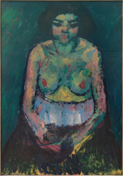 Kvinde semi-nøgen af Alexej von Jawlensky