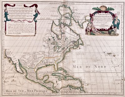 Nordamerika - efter A af Alexis-Hubert Jaillot