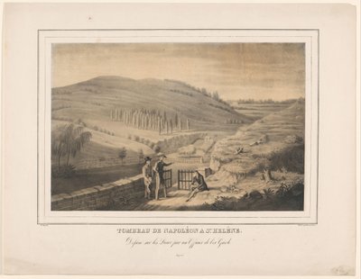 Graf van Napoleon op Sint-Helena Napoleons grav ved Ste. Helena (titel på objekt) af Alexis Bafcop