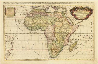 Kort over Afrika fra 1692 af Alexis-Hubert Jaillot af Alexis Hubert Jaillot