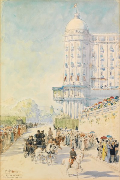 Dronning Victoria i Nice, Frankrig af Alexis Mossa