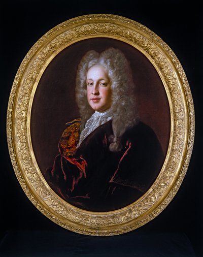 Portræt af en gentleman (på lærred, oval) af Alexis Simon Belle