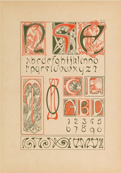 Dekorative dokumenter, 1902. af Alfons Marie Mucha
