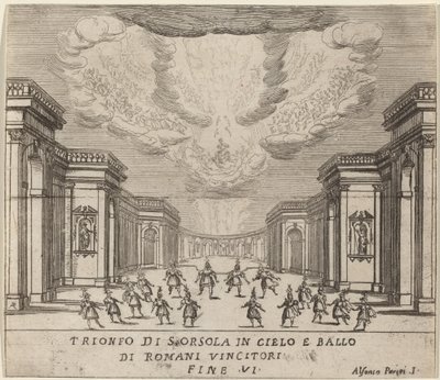 Sankt Ursulas triumf i himlen og de romerske erobrere af Alfonso Parigi II