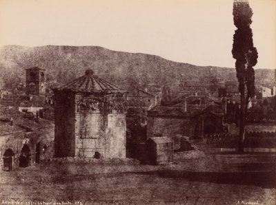 La Tour des Vents, Athenes (Vindenes tårn, Athen),1851 (foto) af Alfred Nicolas Normand