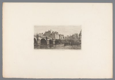 Udsigt over Pont Neuf Le Pont Neuf (titel på objekt) Franske raderinger fra 1874 (serietitel) L