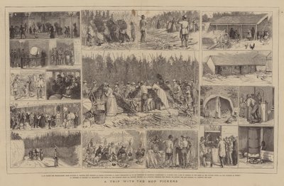 En tur med humleplukkerne af Alfred Chantrey Corbould