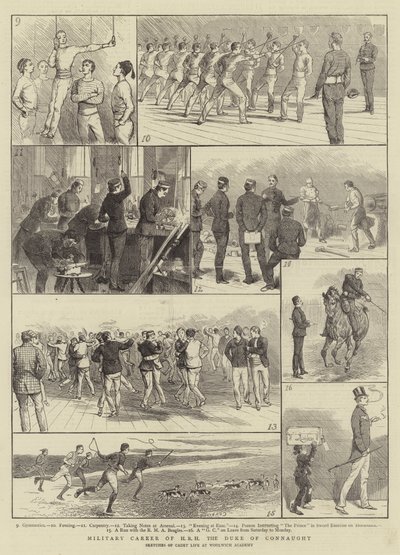Militær karriere for HKH hertugen af Connaught af Alfred Chantrey Corbould