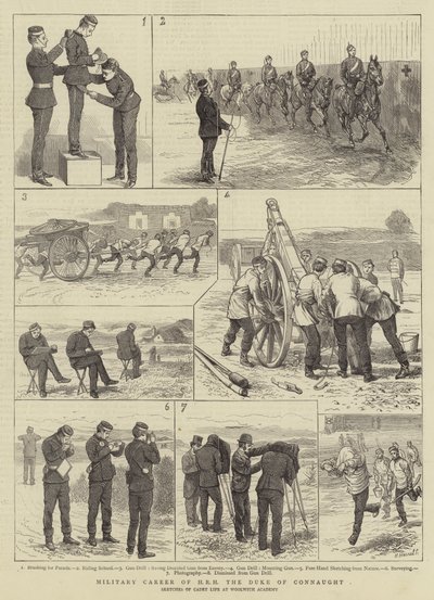 Militær karriere for HRH, hertugen af Connaught af Alfred Chantrey Corbould