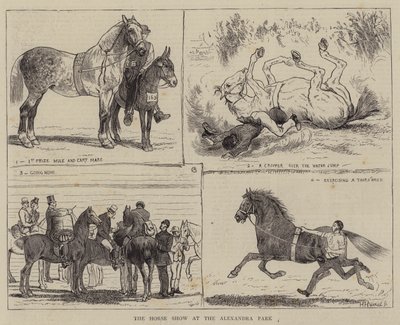 Hesteshowet i Alexandraparken af Alfred Chantrey Corbould
