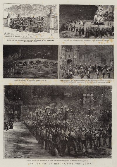 Hendes Majestæt Dronningens Jubilæum af Alfred Chantrey Corbould