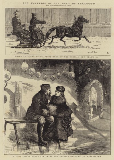 Ægteskabet med hertugen af Edinburgh af Alfred Chantrey Corbould