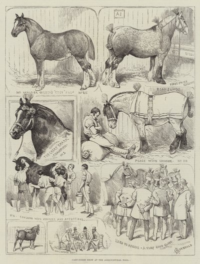 Vogn-hesteskue ved Landbrugshallen af Alfred Courbould