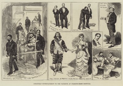Juleunderholdning til patienterne på Charing-Cross Hospital af Alfred Courbould