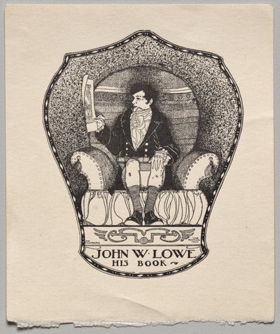 Bogplade: John W. Lowe af Alfred Dawson