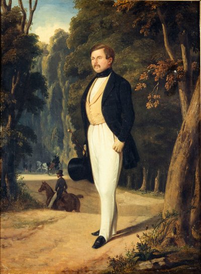 Portræt af Augustin Grisier 1791-1865, ca. 1840. af Alfred De Dreux