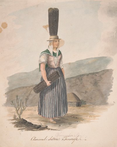 Trækulssælger, Tenerife af Alfred Diston
