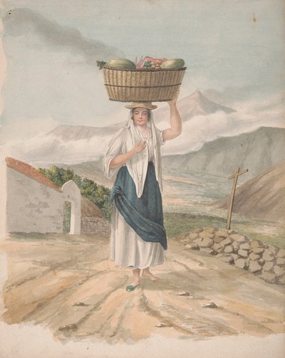 Kvindelig huckster fra Port Orotava af Alfred Diston