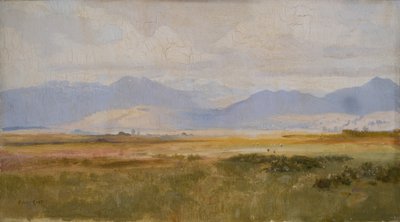 Harlech-bugten, forår (maleri) af Alfred East