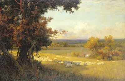 The Golden Valley (olie på lærred) af Alfred East