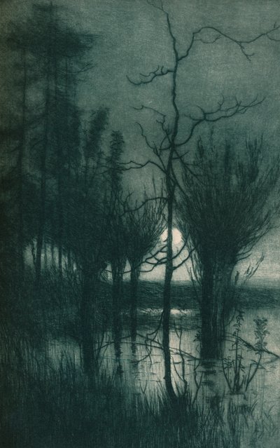 Den stille måne, c1901 af Alfred East