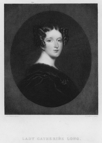 Lady Catherine Long (gravering) af Alfred Edward (after) Chalon