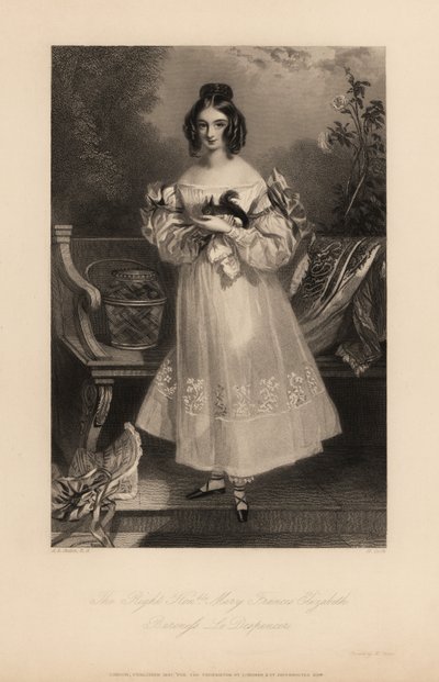 Mary Frances Elizabeth Stapleton af Alfred Edward (after) Chalon