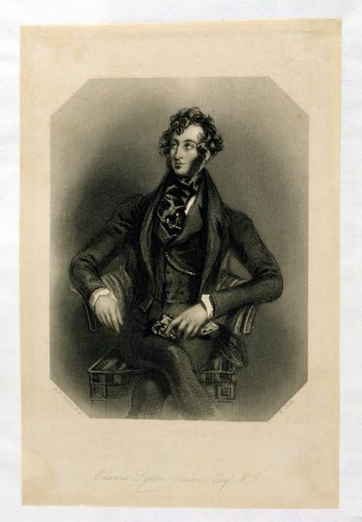 Edward Lytton Bulwer (1803-73), graveret af H. Cook af Alfred Edward Chalon