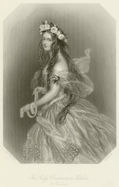 Lady Clementina Villiers af Alfred Edward Chalon