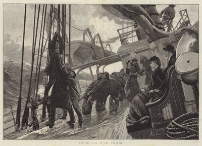 Hejse sejl i Atlanterhavet af Alfred Edward Emslie