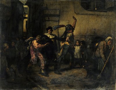 Askeonsdag (olie på lærred) af Alfred Emile Stevens