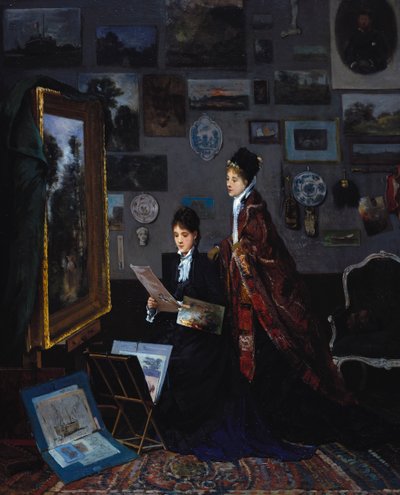 I studiet af Alfred Emile Stevens