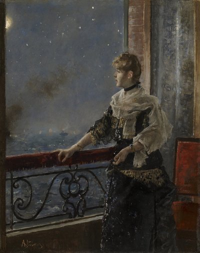 Måneskin af Alfred Emile Stevens