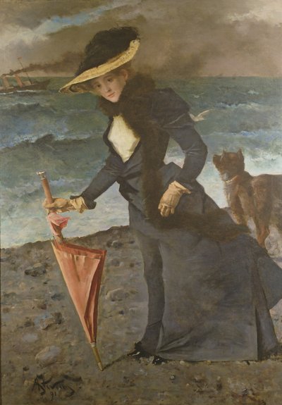 Ved havet, 1891 af Alfred Emile Stevens