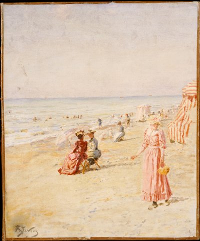 Stranden, Ostende af Alfred Emile Stevens