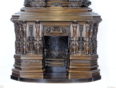 Detalje af Sam Wilson-skorstensstykket, ca. 1908-14 (bronze) af Alfred Gilbert