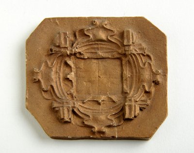Maquette til en ottekantet plak (forgyldt gips) af Alfred Gilbert