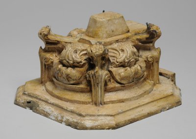 En af 9 maquetter til Sam Wilson Chimneypiece, ca. 1908-14 (gips & shellak) af Alfred Gilbert