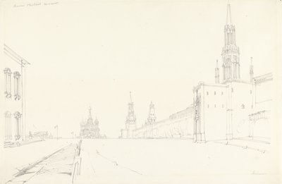 Moskva, 1827 (grafit på papir) af Alfred Gomersal Vickers