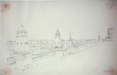 Moskva, 1827 af Alfred Gomersal Vickers