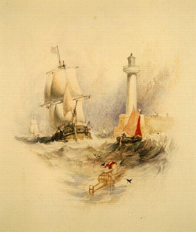 Ramsgate Harbor (akvarel) af Alfred Gomersal Vickers