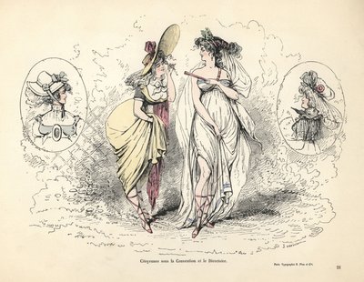 Merveilleuses i den franske revolutionære æra af Alfred Grevin