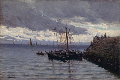 Ankomst af sardinfiskerne af Alfred Guillou