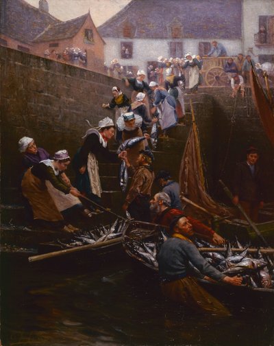 Landing af tun ved Concarneau af Alfred Guillou