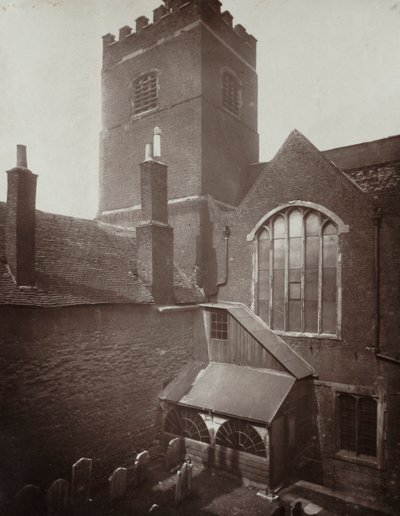 St. Bartholomews: Den grønne kirkegård på stedet for det gamle sydlige tværskib af Alfred H. Bool