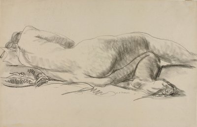 Liggende nøgen af Alfred H. Maurer