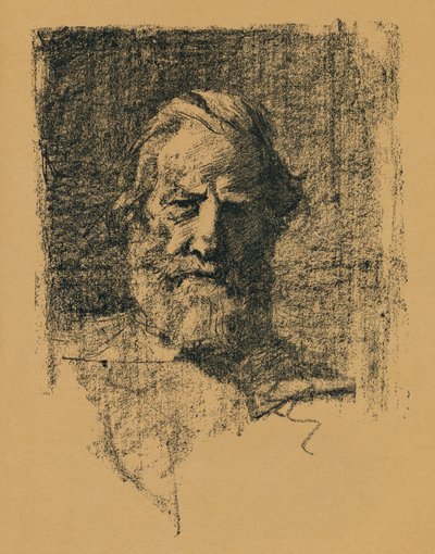 Portrætskitse, c1895, 1896 af Alfred Hartley
