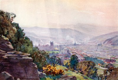 Bath, fra Hampton Rocks (farve litho) af Alfred Heaton Cooper