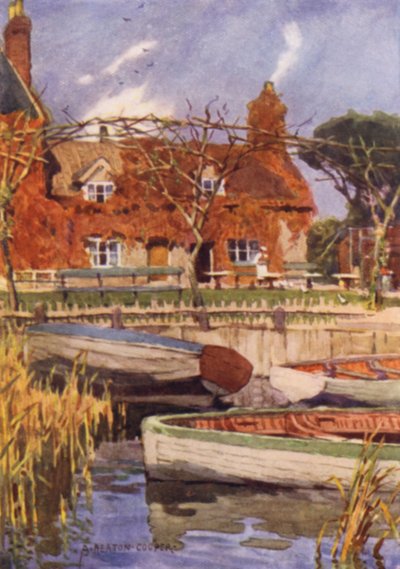 Eels Foot Inn, Ormesby, Norfolk af Alfred Heaton Cooper